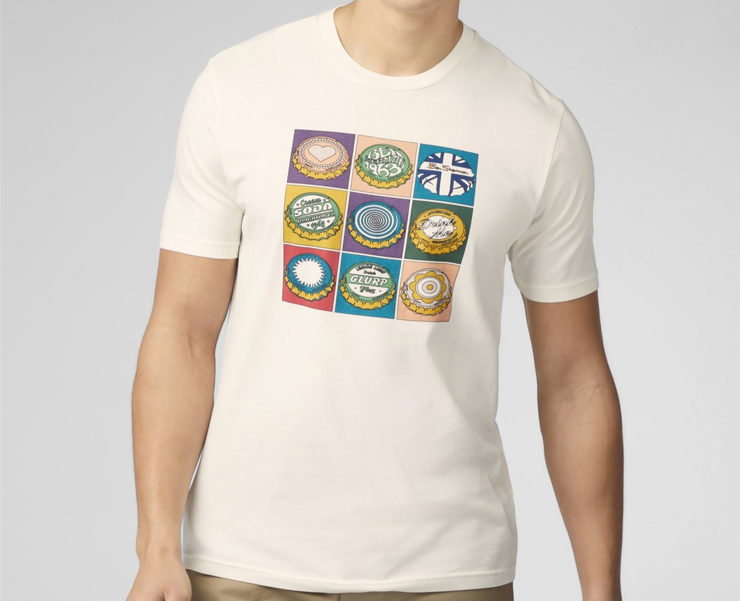 Ben Sherman - Bottle Tops Tee - Ivory
