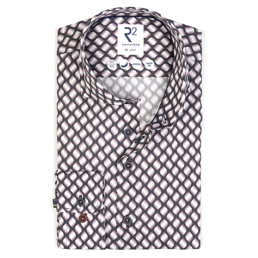 R2 Amsterdam Shirts - Pink Geo