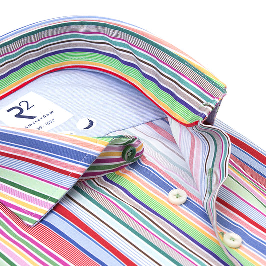 R2 Amsterdam Shirts - Multicolour Stripe