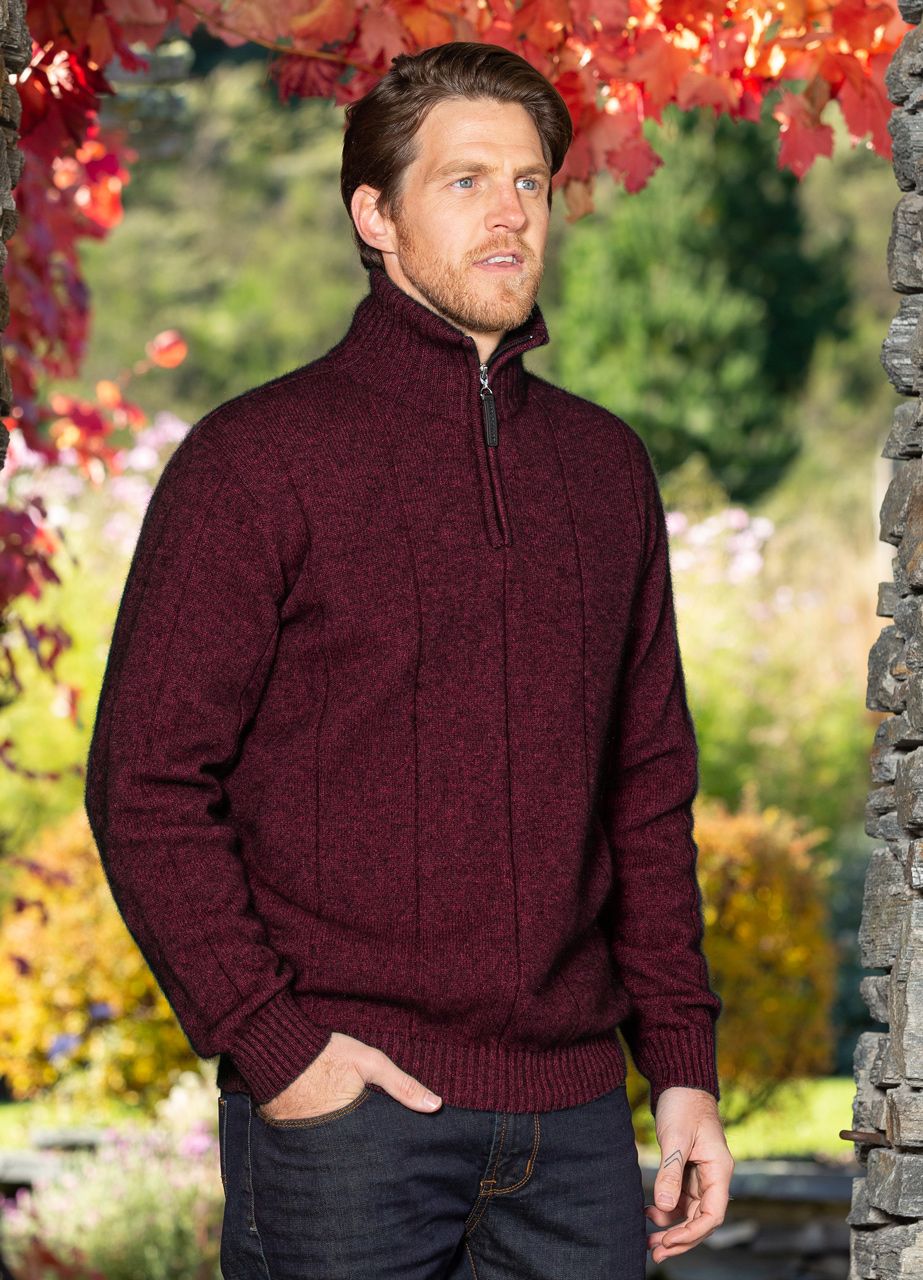 Noble Wilde Javelin Zip Neck - Port