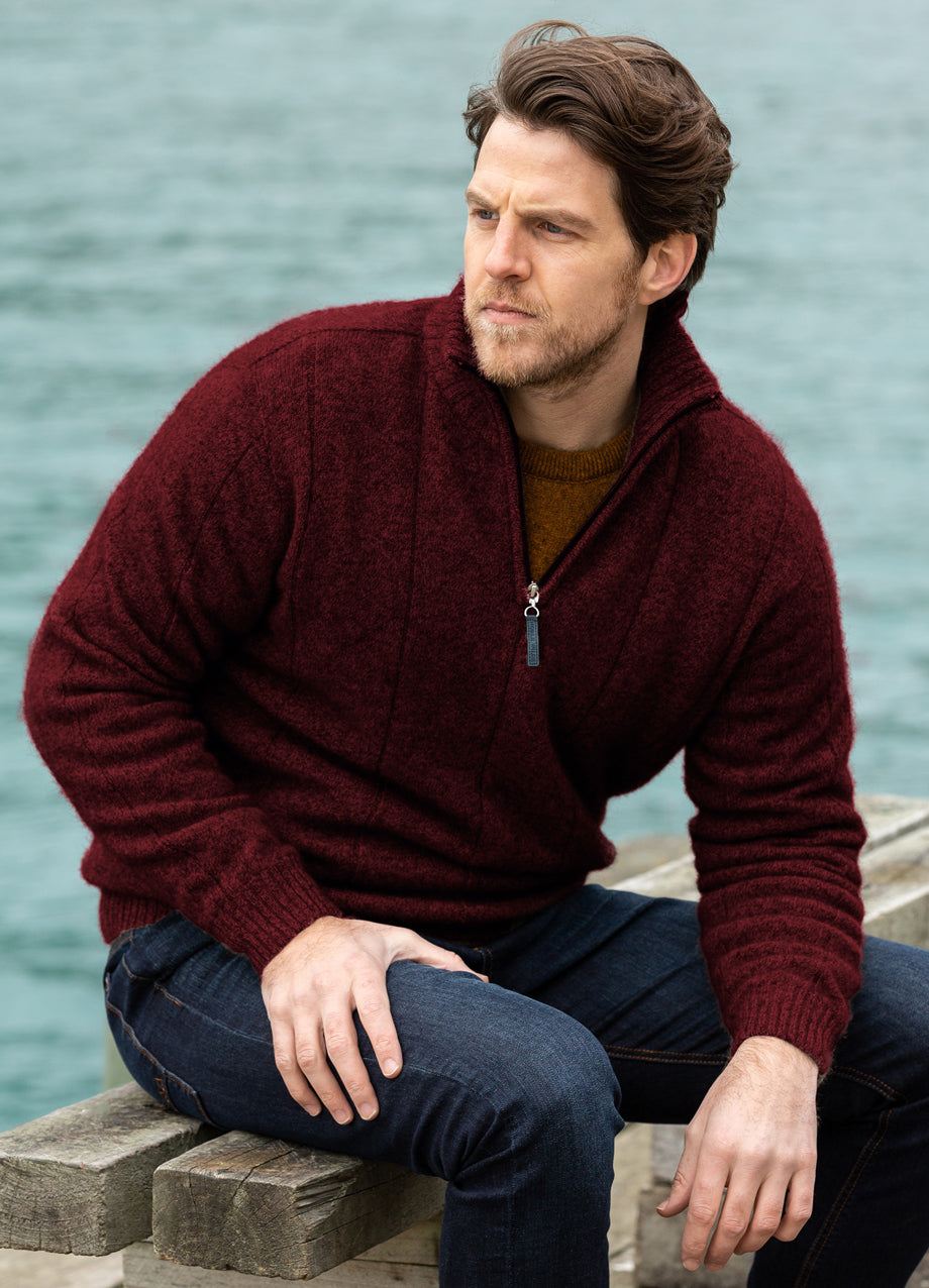 Noble Wilde Javelin Zip Neck - Port