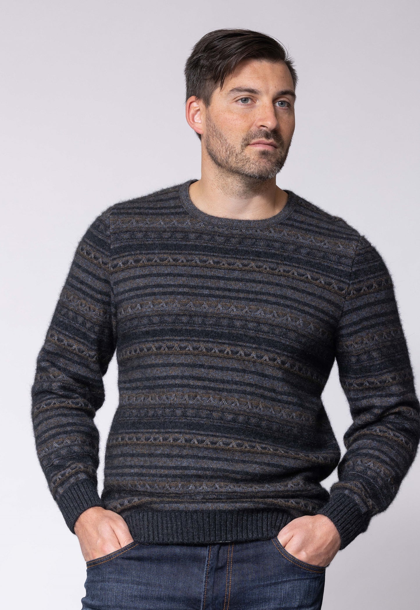Noble Wilde Mens Artisan Sweater - Neptune Base