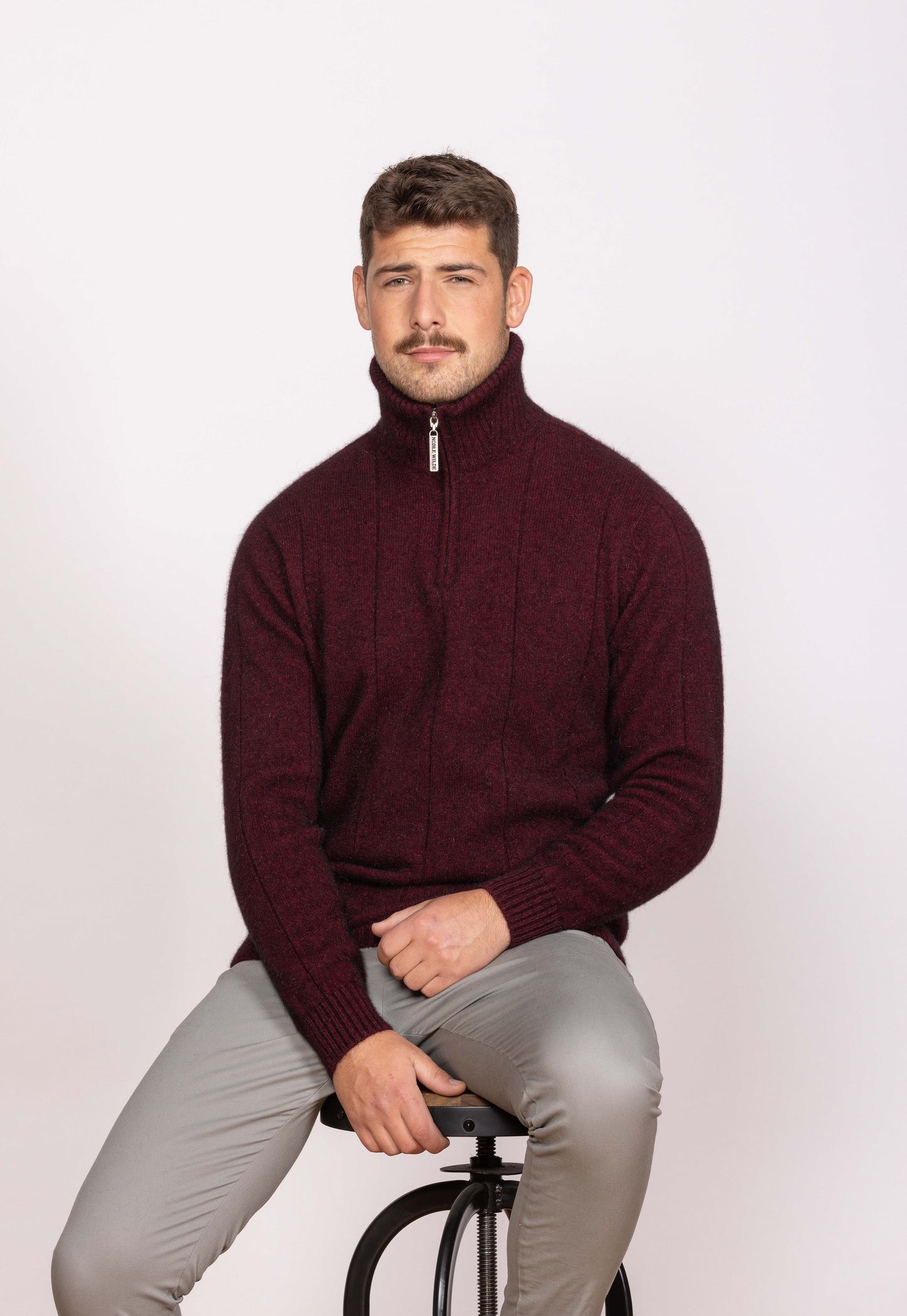 Noble Wilde Javelin Zip Neck - Port