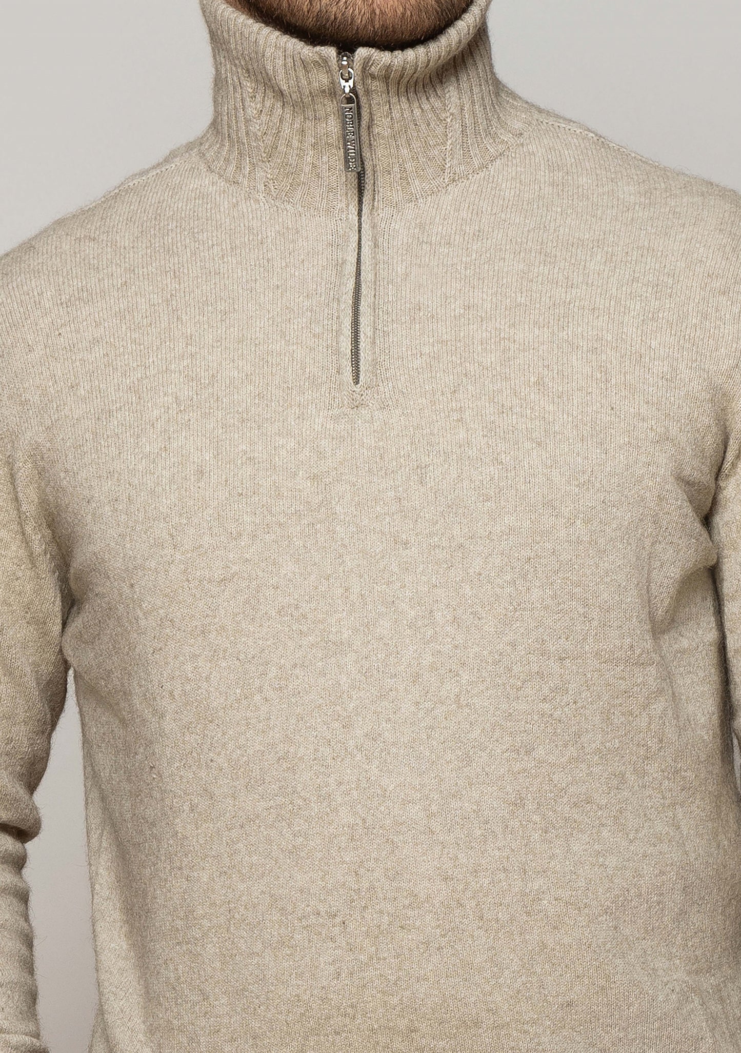 Noble Wilde - Men's 1/2 Zip Jersey - Deep Blue or Natural