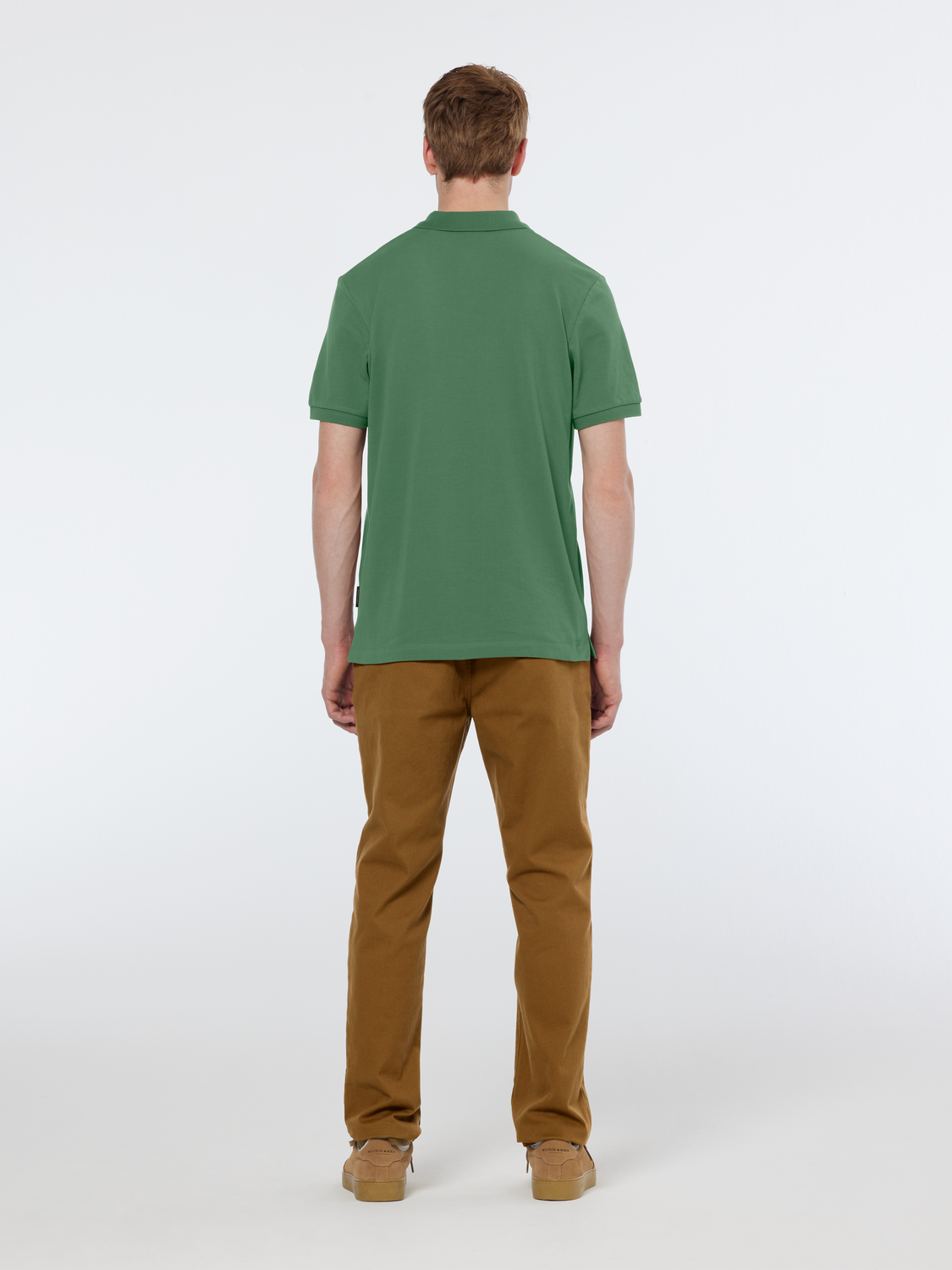 Scotch & Soda - Logo Pique Polo - Spring Blue or Sage Green