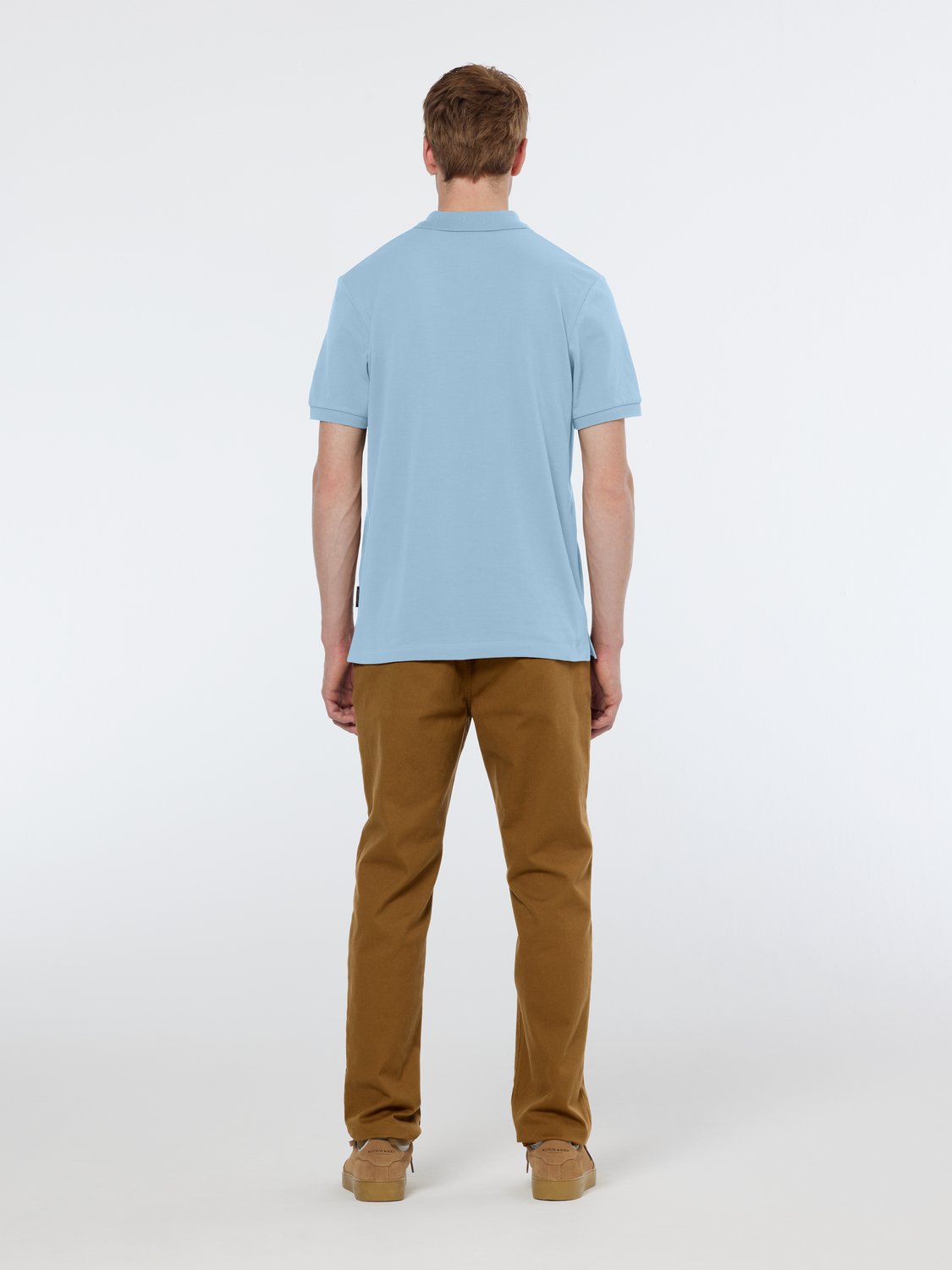 Scotch & Soda - Logo Pique Polo - Spring Blue or Sage Green