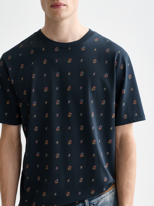 Scotch & Soda - Micro Printed Tee - Cosmic Sky