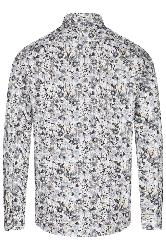 Two Flowers - Florian Shirt - Black Floral