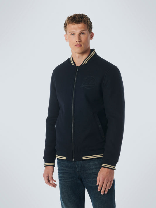 No Excess Fleece Lined Bomber Jacket - Night