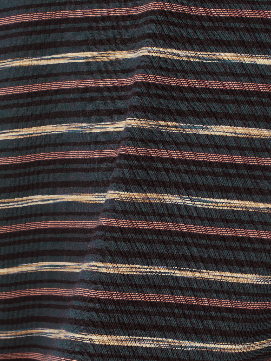 No Excess - Striped Crewneck Tee - Night