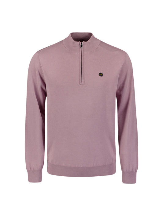 No Excess - Half Zip Pullover - Chalk or Mauve