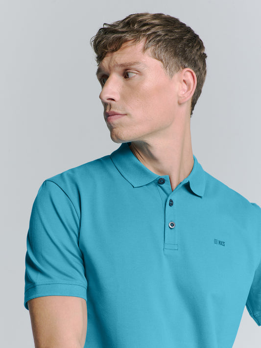 No Excess - Solid Stretch Pique Polo - Three Colours