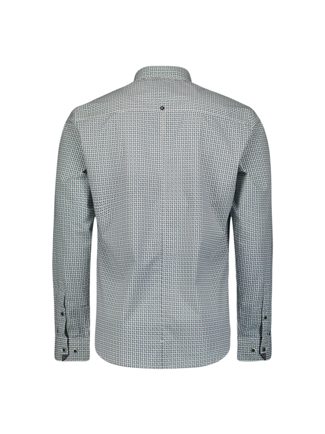 No Excess - Allover Print Stretch Shirt - Cloud
