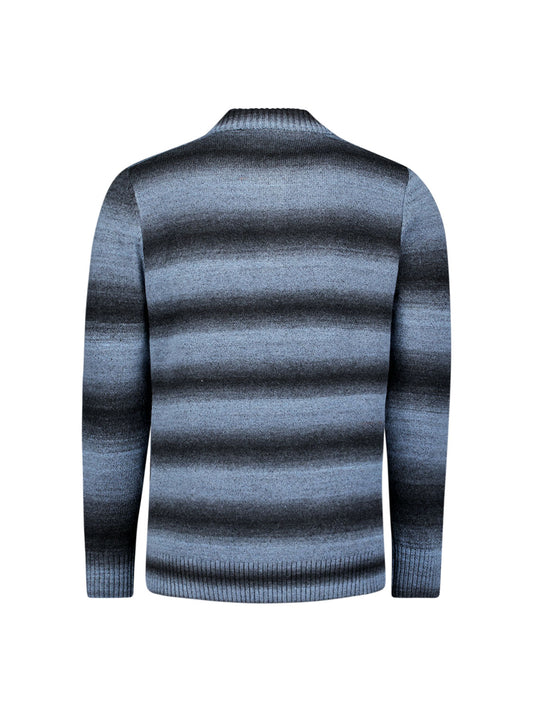 No Excess - Polo Degrade Pullover - Dusty Blue