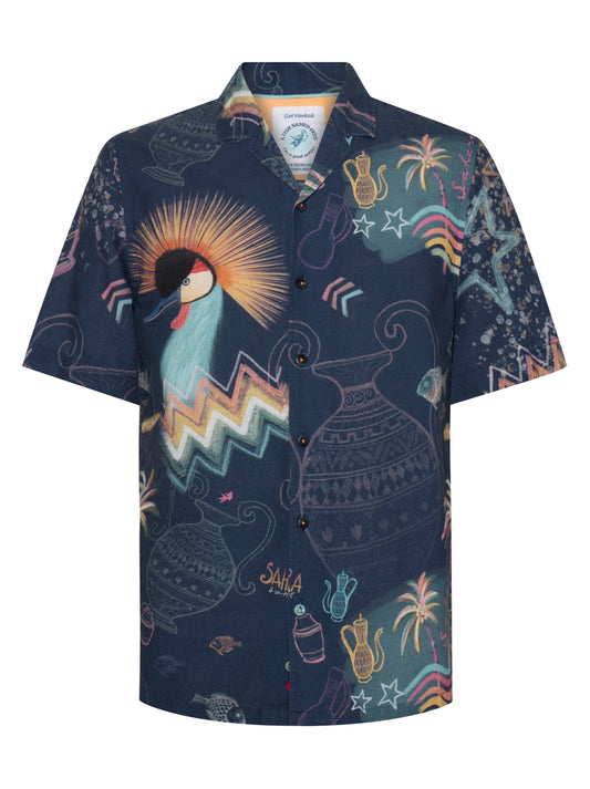A Fish Named Fred - Shirt Sleeved Short - Sunset Sahara