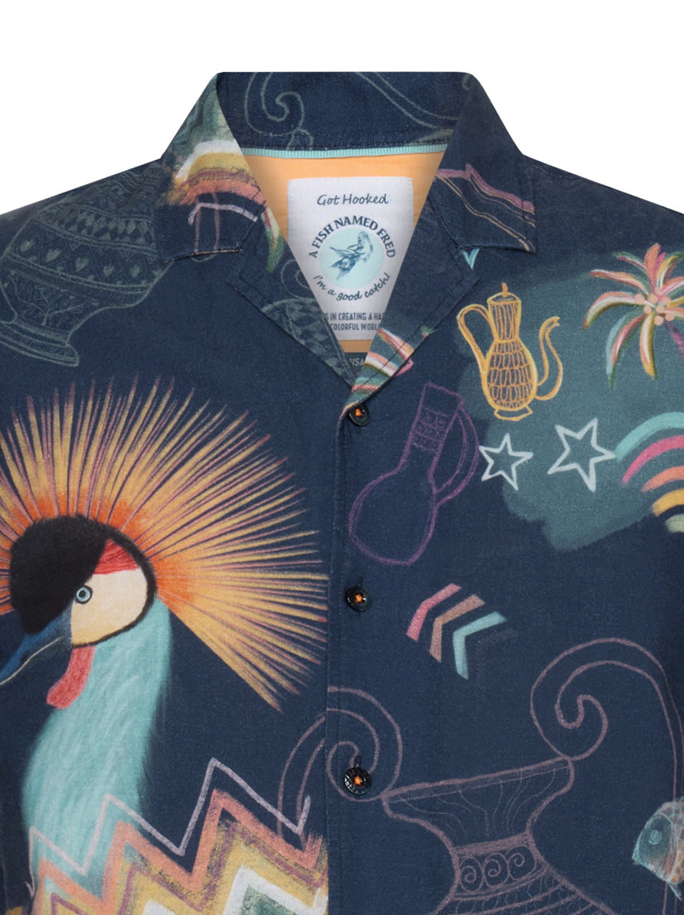 A Fish Named Fred - Shirt Sleeved Short - Sunset Sahara