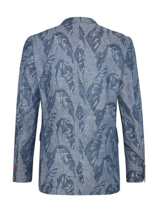 A Fish Named Fred - Linen Leaf Blazer - Navy