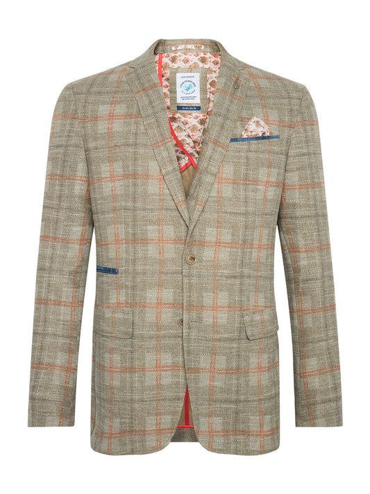 A Fish Named Fred - Big Check Blazer - Sand or Navy