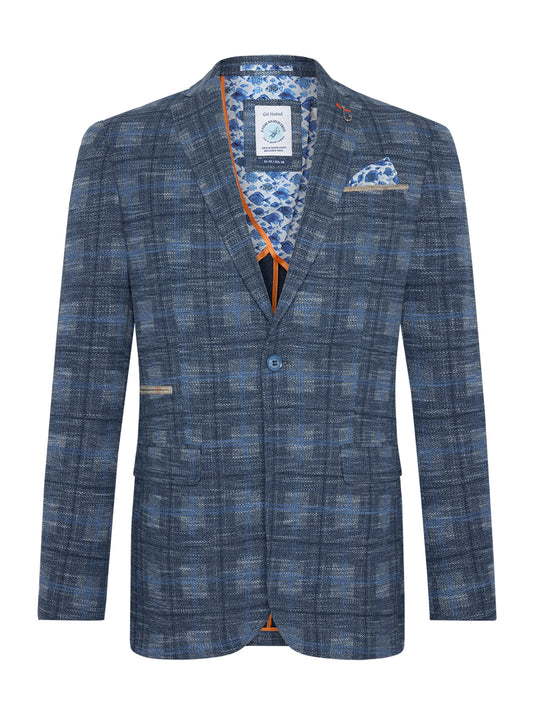 A Fish Named Fred - Big Check Blazer - Sand or Navy