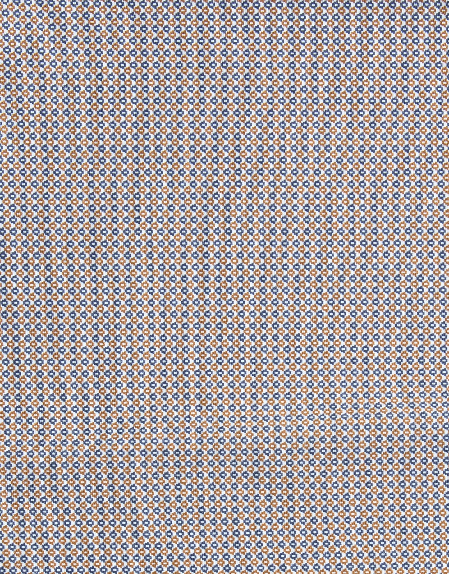 Rembrandt - Barbican Shirt - Gold/Navy Geo Print