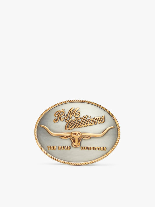 R. M. Williams Logo Buckle - Gold or Silver
