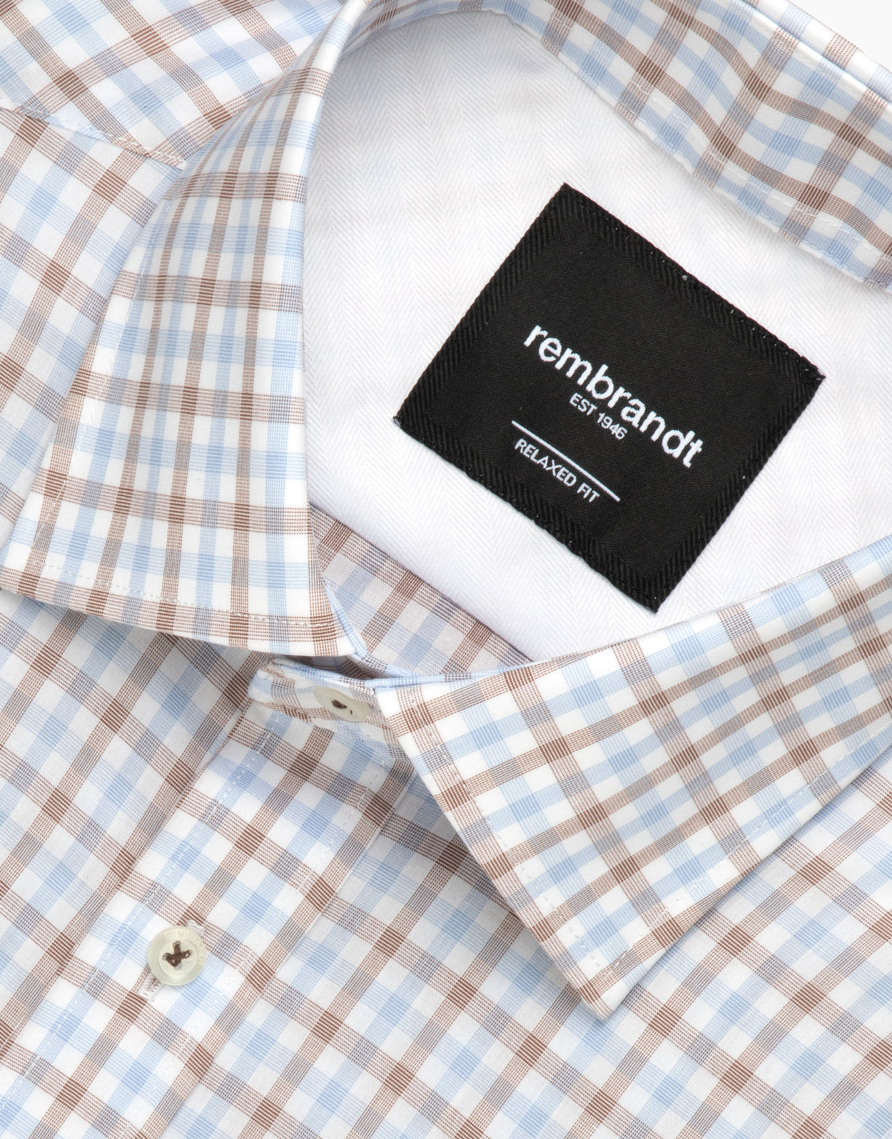 Rembrandt - Sinatra Shirt - Blue & Brown Check