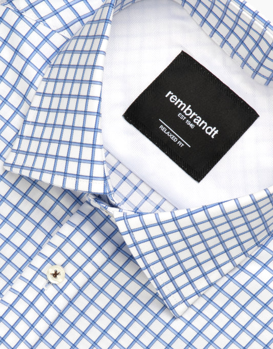 Rembrandt - Sinatra Shirt - Blue Shadow Check