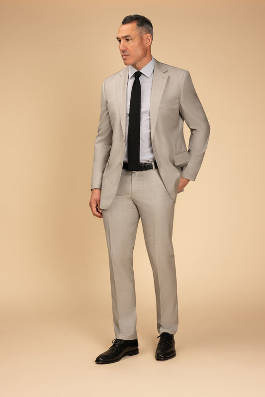 Rembrandt - Beige Sharkskin Suit