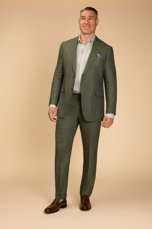 Rembrandt - Lyon Linen Blazer - Olive Green