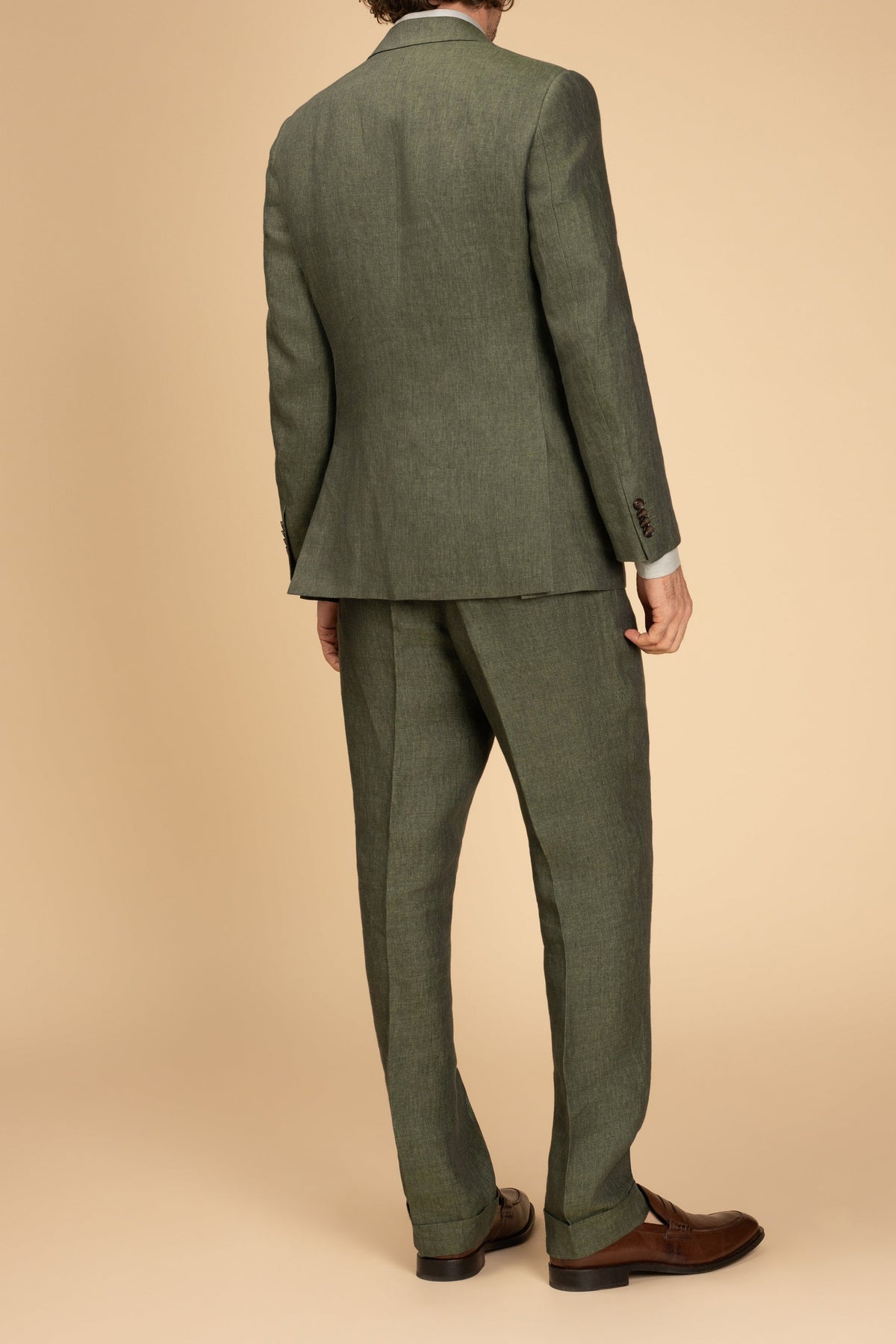 Rembrandt - Evans Linen Trouser - Olive Green