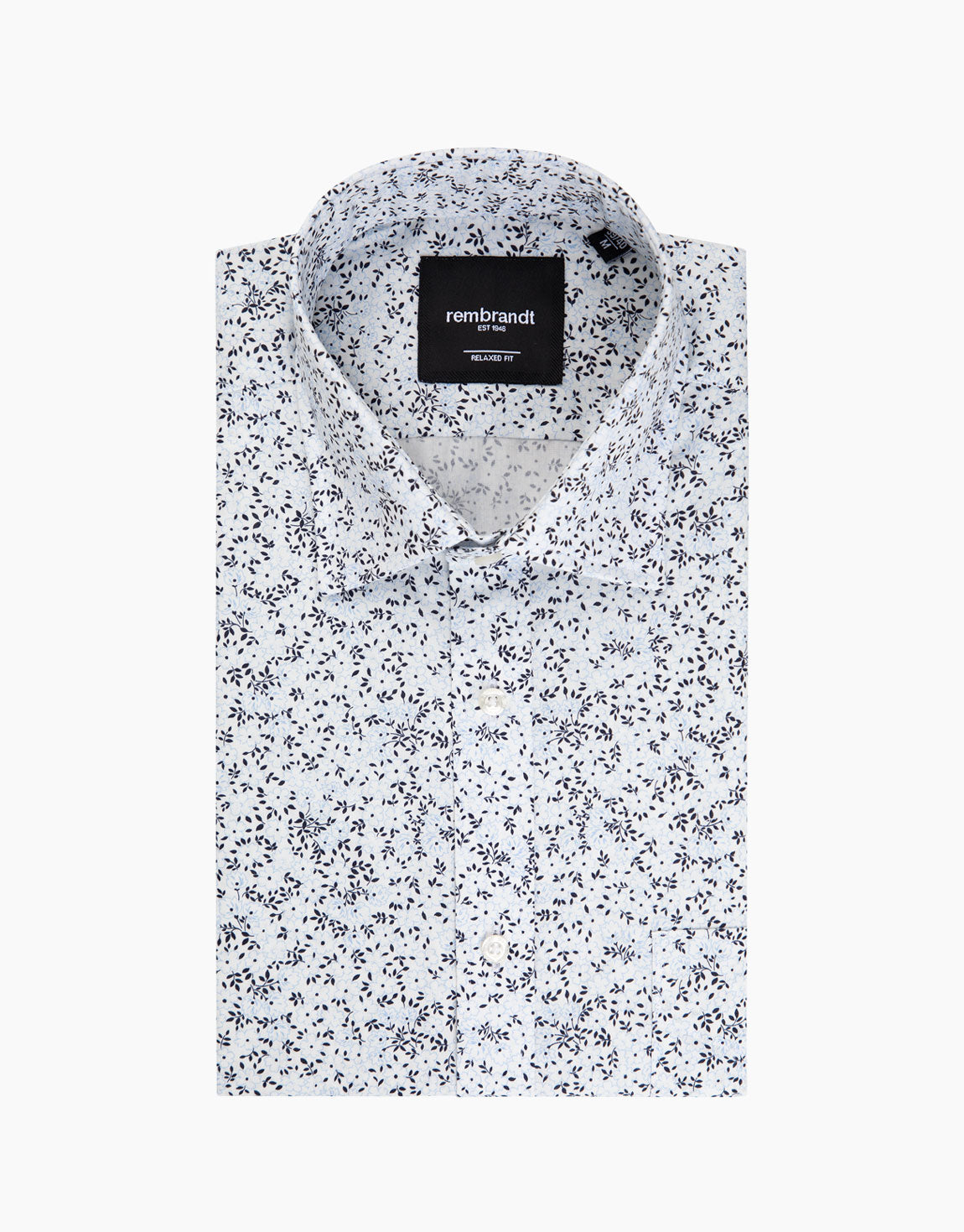 Rembrandt - Sinatra Shirt - White/Blue Floral