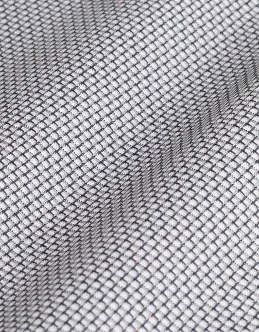 Rembrandt London Shirt - Grey & Navy Textured