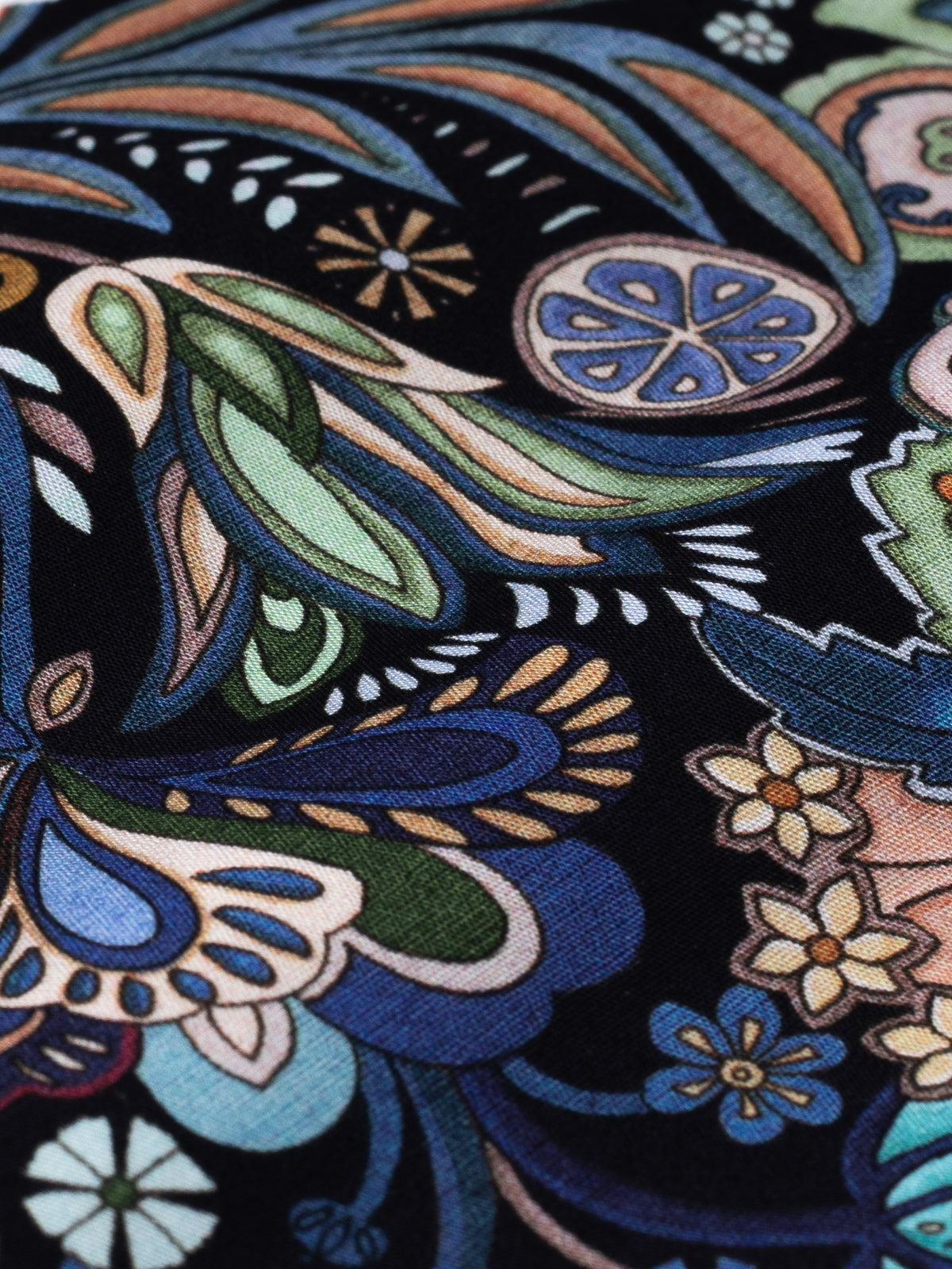 Rembrandt - Sinatra Shirt - Navy Tropical Paisley