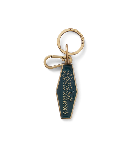 R. M. Williams - Rope Logo Enamel Keyring - Pine