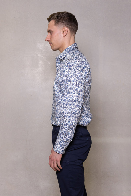 Cutler & Co - Blake Shirt - Frost Ceramic Print