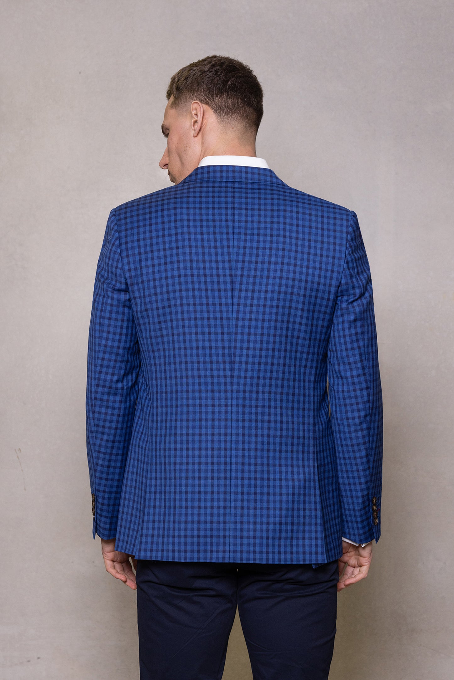 Cutler & Co - Johnson Blazer - Bold Blue Check