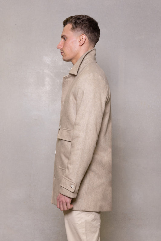 Cutler & Co - Leonard Long Fit Jacket - Sandstone or Thunderstorm