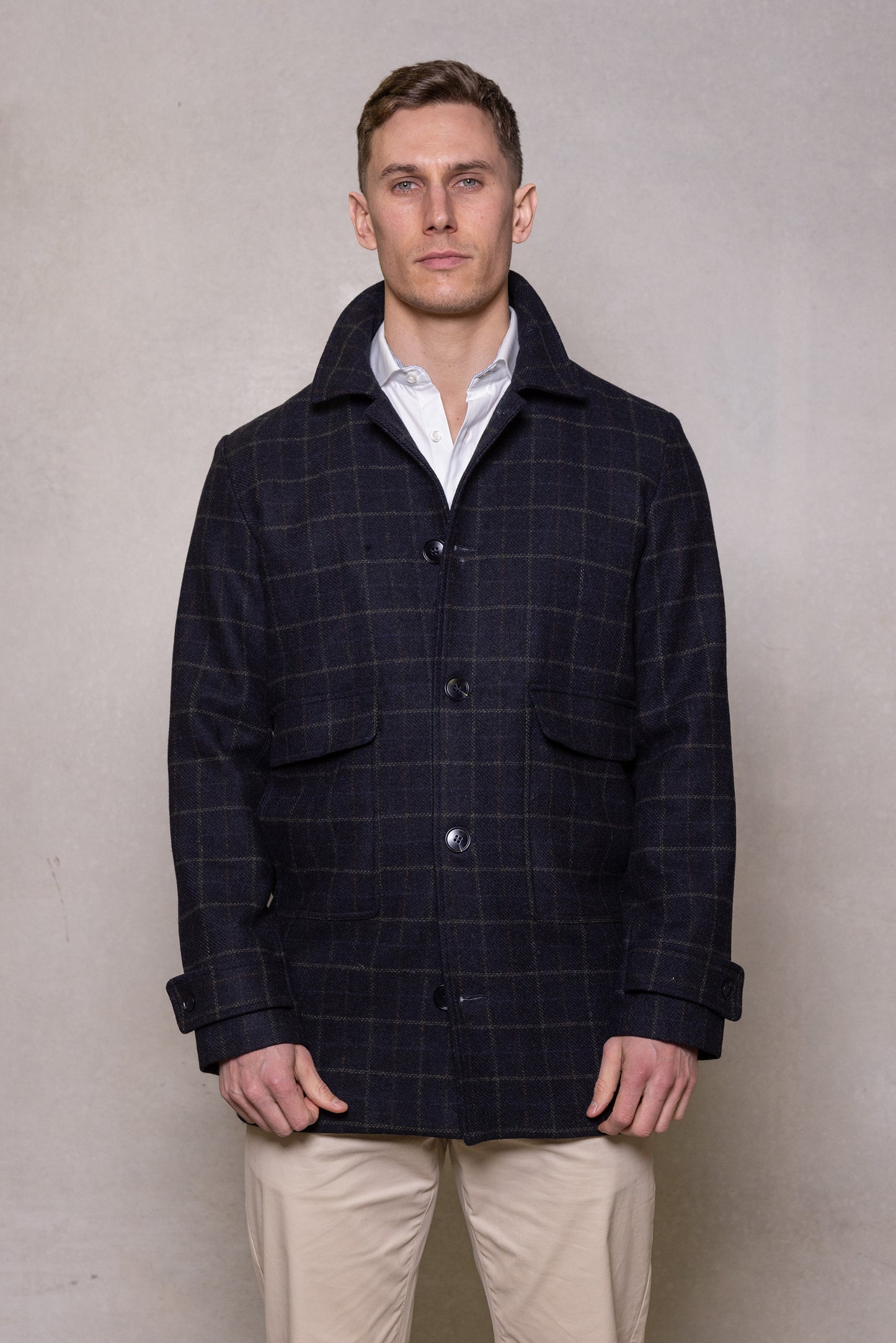 Cutler & Co - Leonard Long Fit Jacket - Sandstone or Thunderstorm