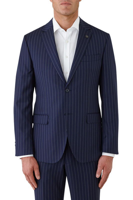 Cambridge - Morse/Interceptor Suit - Navy/White Pinstripe