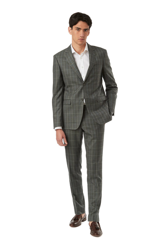 Gibson - Ayden/Caper Suit - Olive Check