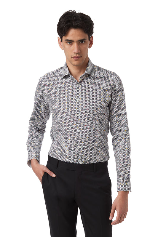 Gibson - Motion Shirt - White/Vibrant Geo