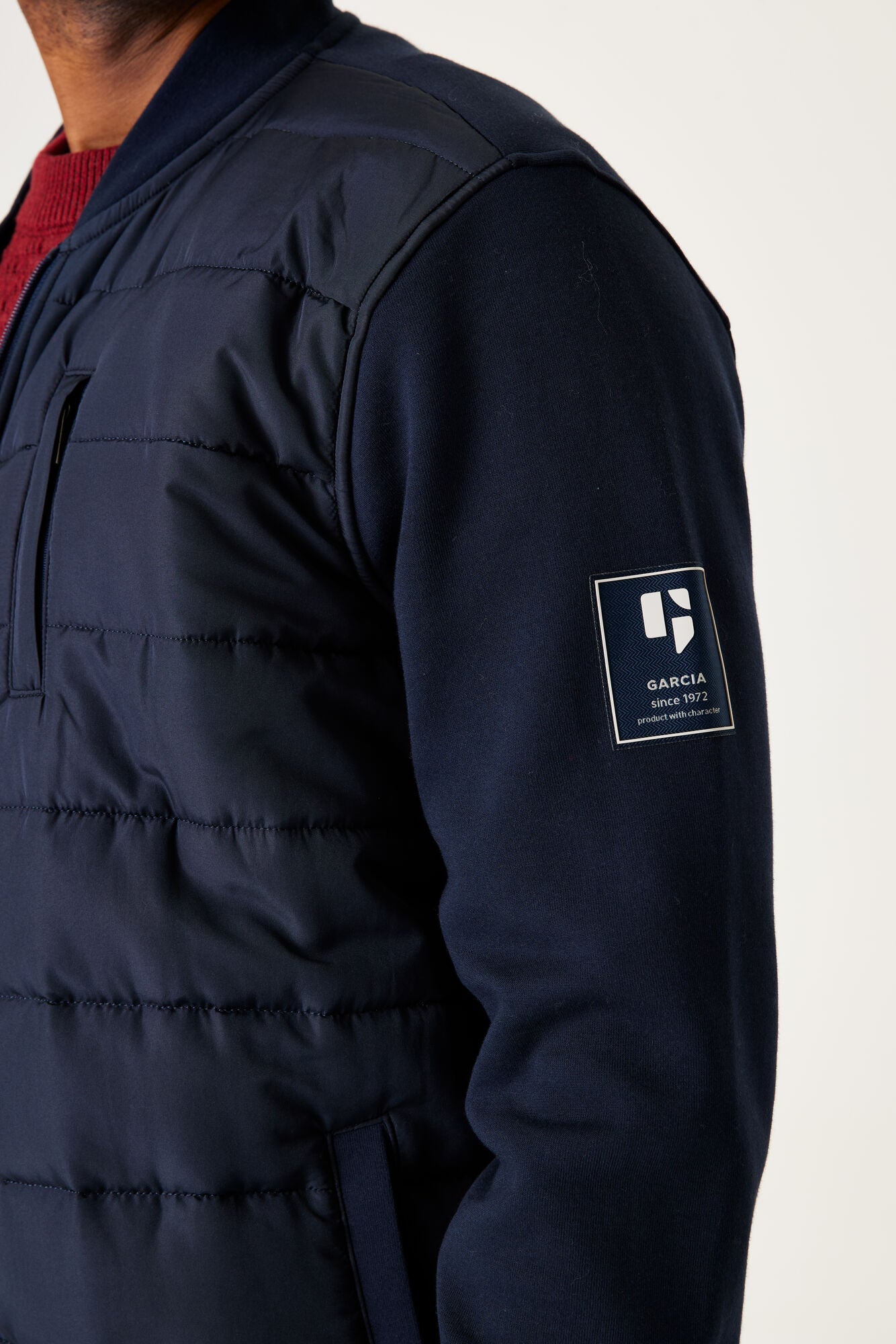 Garcia - Men's Zip Sweat Cardigan - Dark Moon