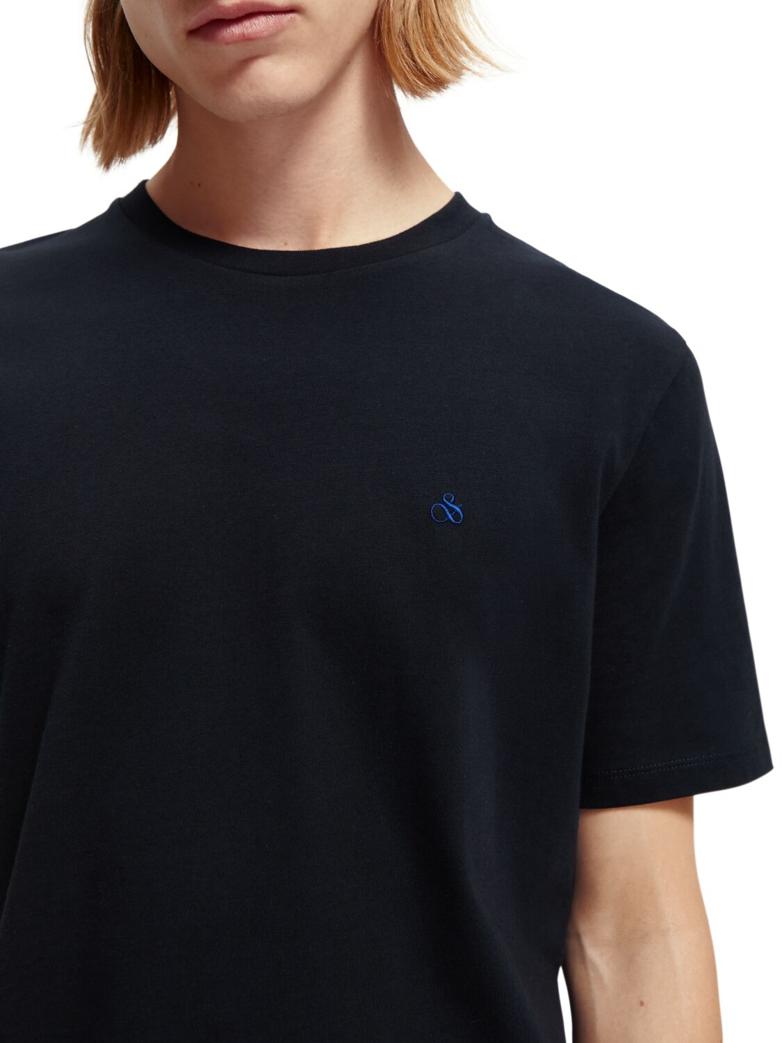 Scotch & Soda - Crewneck Jersey Tee - Black, Navy or White