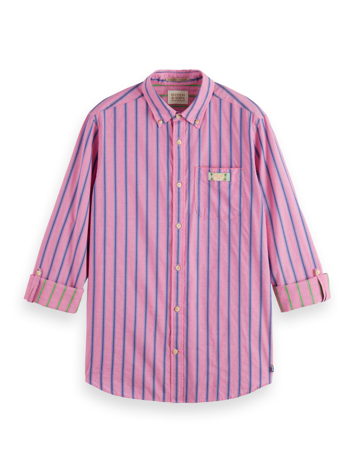Scotch & Soda - Striped Shirt - Pink/Multi Stripe