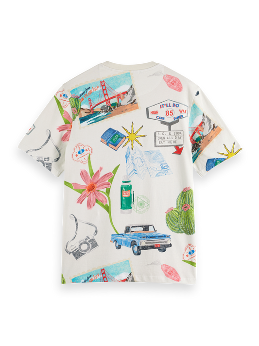 Scotch & Soda - AOP Tee - On The Road