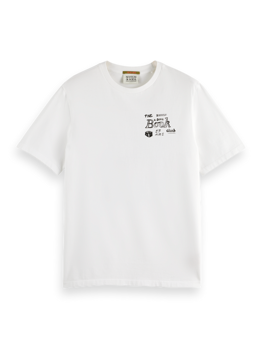 Scotch & Soda - Printed T-Shirt - Front/Back Art Tee - White