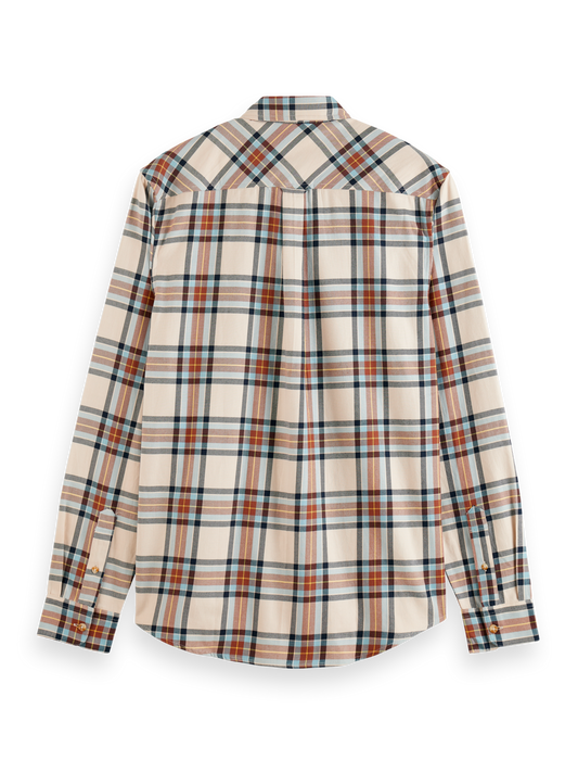 Scotch & Soda - Flannel Check Shirt - Beige Check