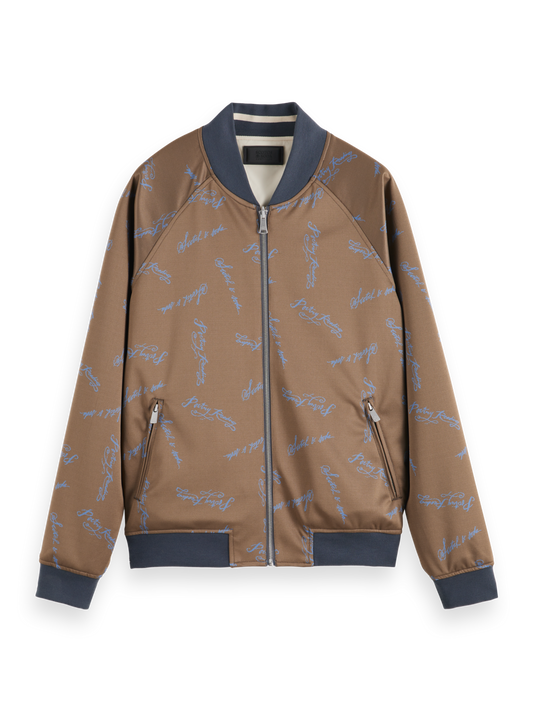 Scotch & Soda - Reversible Jacquard Bomber Jacket - Poetry Reading