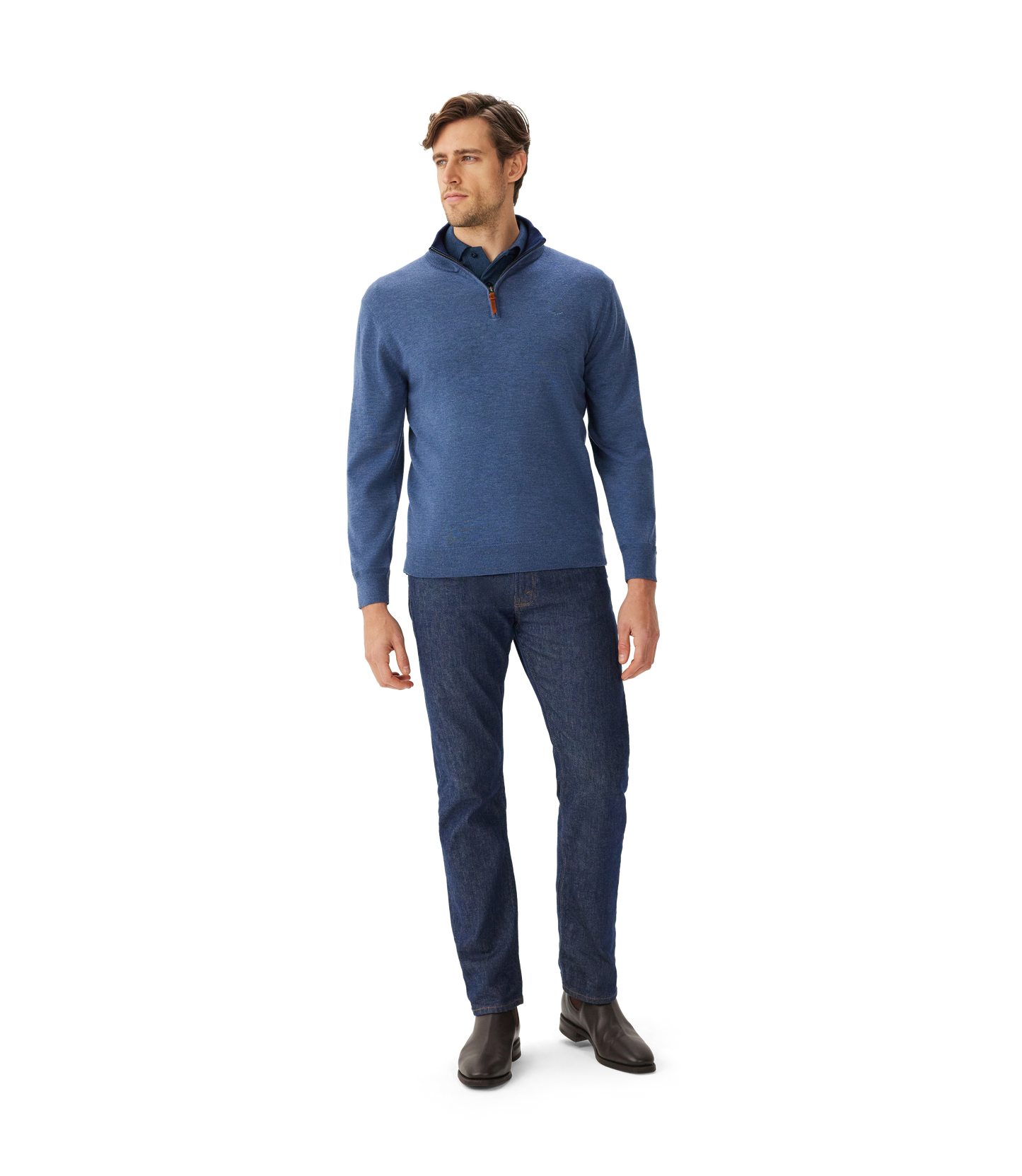 R.M. Williams Ernest Sweater Merino - Indigo
