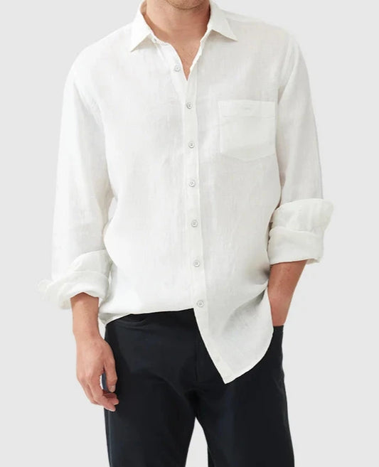 Rodd & Gunn - Cable Bay Shirt - Kelp or White